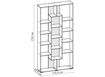 Стеллаж Норд-6.01 СТ.106.1168-00