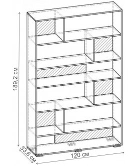 Стеллаж Норд-7.01 СТ.116.1200-00