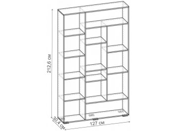 Стеллаж Норд-8.03 СТ.127.1270-00