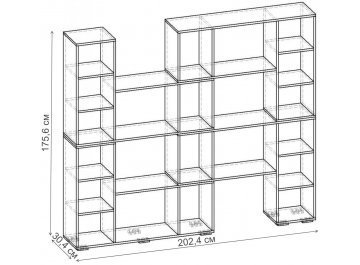 Стеллаж Норд-9.03 СТ.135.2024-00