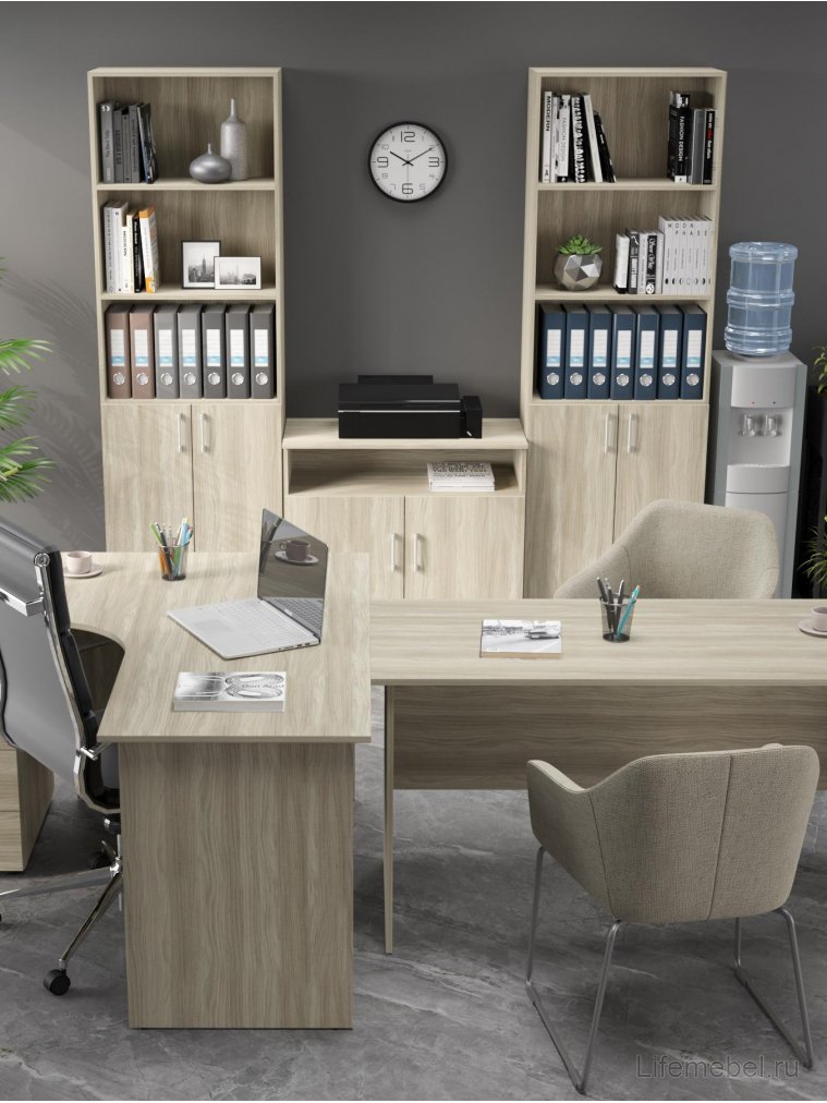 Стеллаж ОФ-301К блэквуд сатиновый