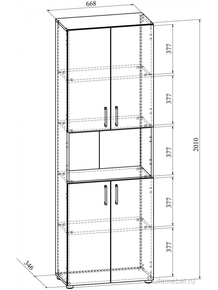 Стеллаж ОФ-301К дуб крафт табачный