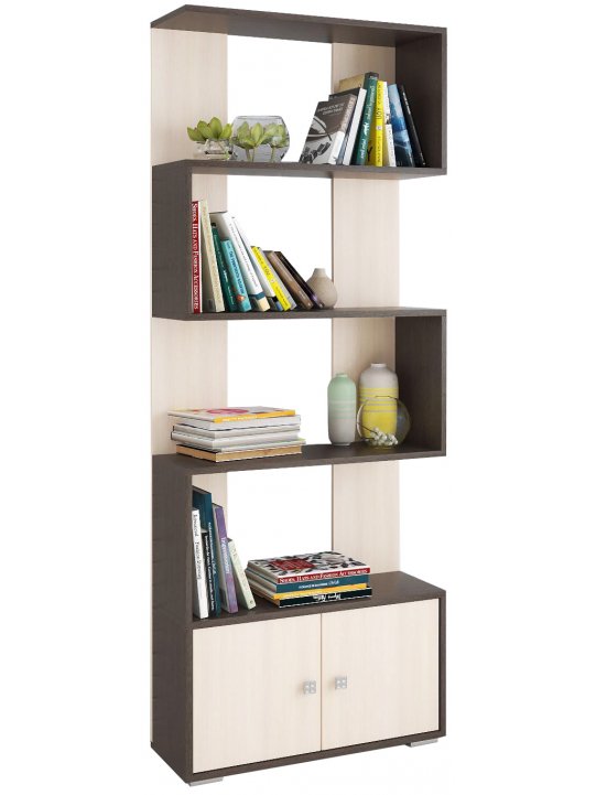 Стеллаж Ромео-2 венге / дуб молочный