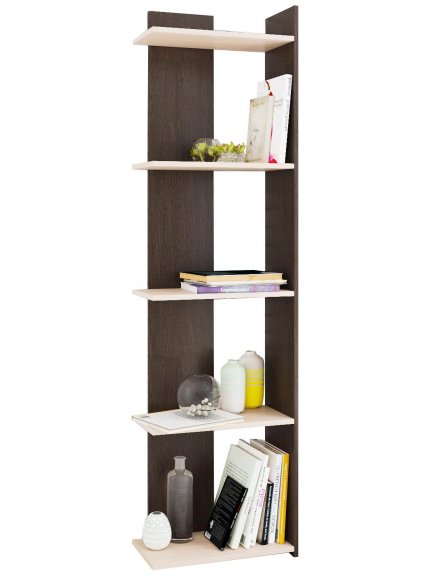 Стеллаж Ромео-7 венге / дуб молочный
