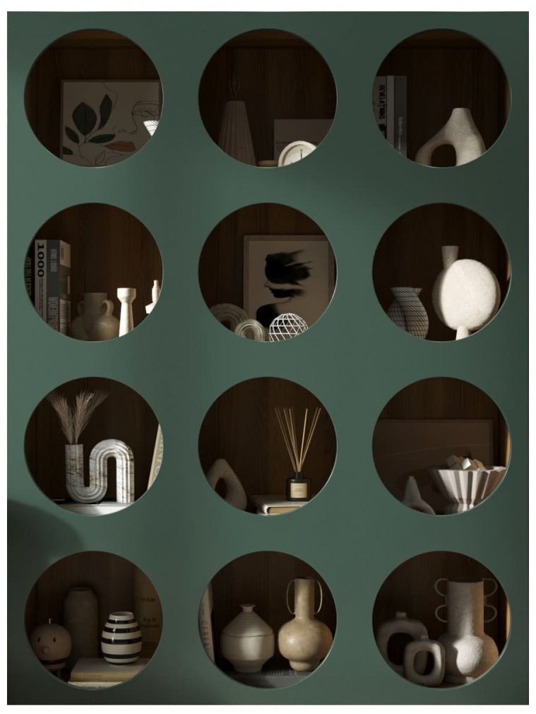 Стеллаж Роса (ROSA) R11 Зеленый