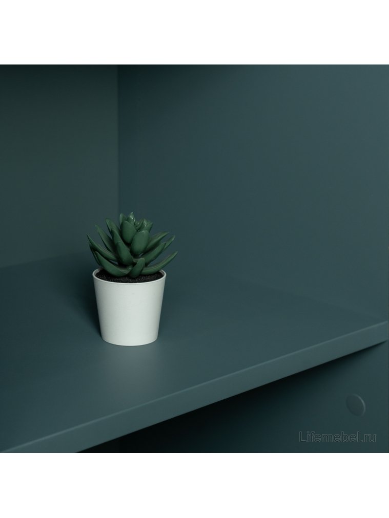 Стеллаж Сага 50 бирюзовый