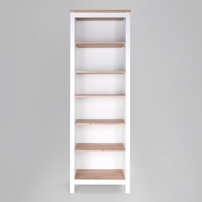 Стеллаж Сага 70 белый / ясень