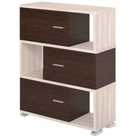 Стеллаж СБ-30-3 карамель / венге