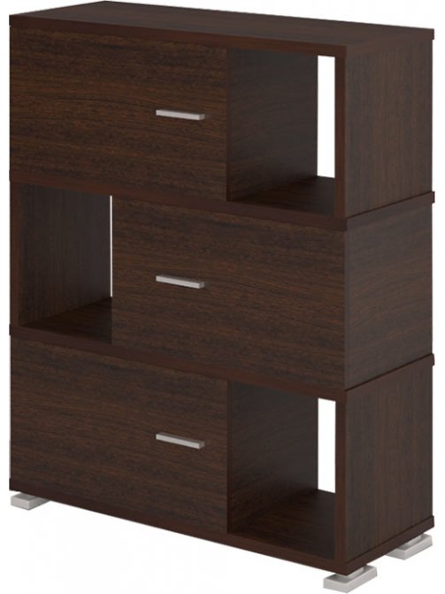 Стеллаж СБ-30-3 карамель / венге