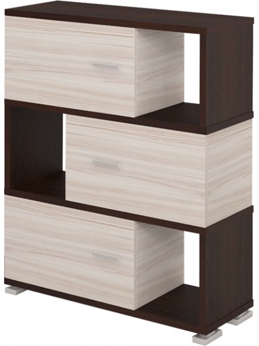 Стеллаж СБ-30-3 карамель / венге