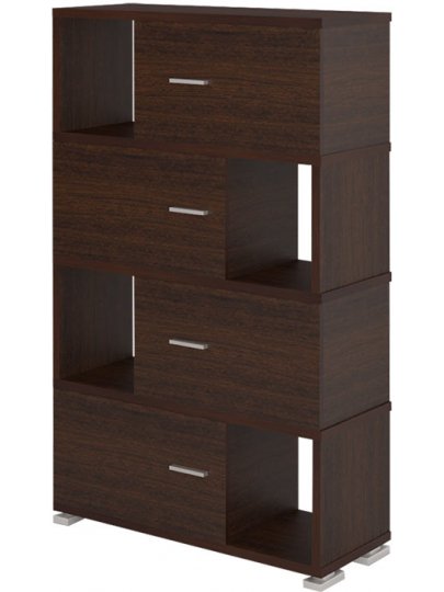 Стеллаж СБ-30-4 карамель / венге