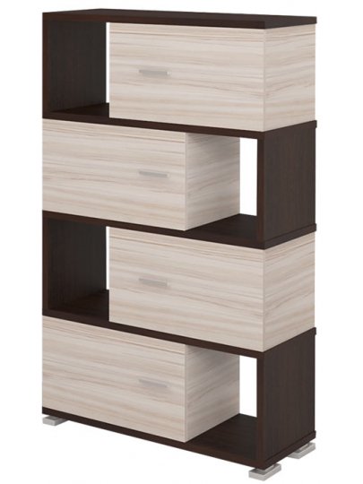 Стеллаж СБ-30-4 карамель / венге