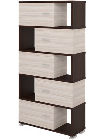 Стеллаж СБ-30-5 карамель / венге