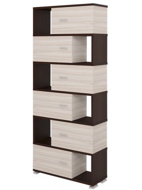 Стеллаж СБ-30-6 карамель / венге