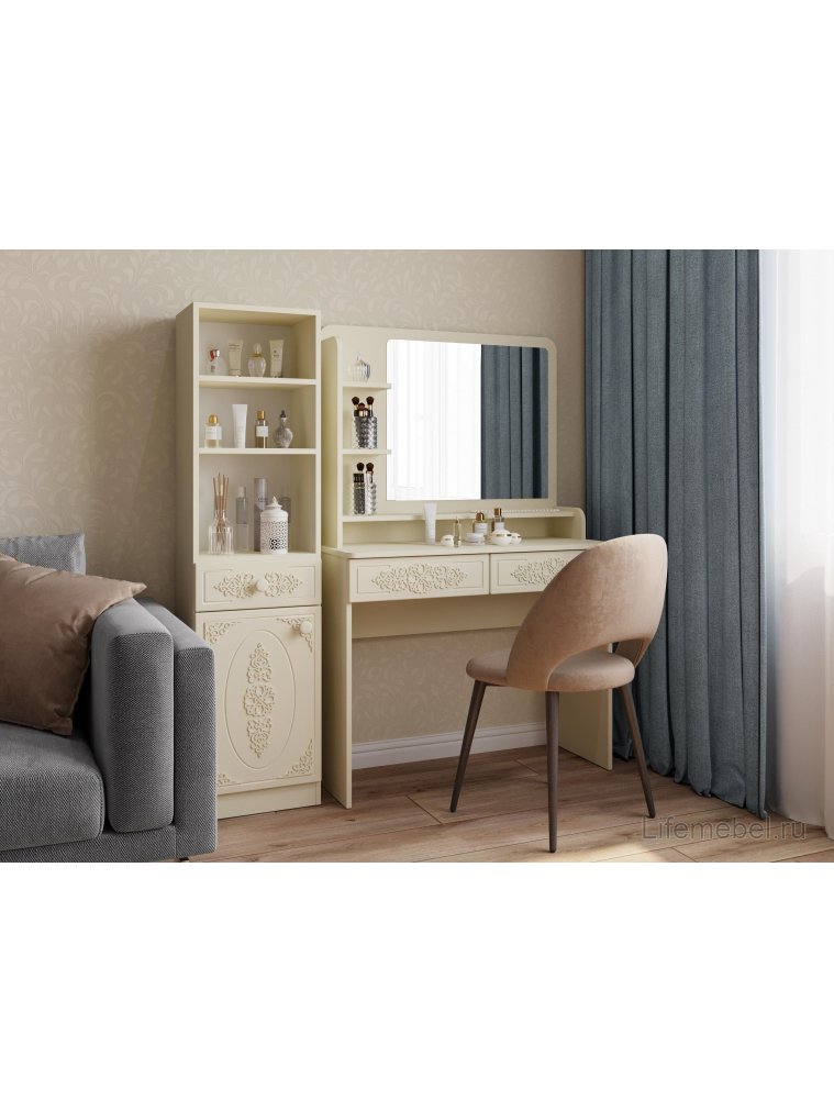 Стеллаж Ассоль АС-65 ваниль