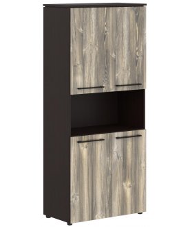 Стеллаж Morris Trend MHC 85.4 дуб базель / венге магия