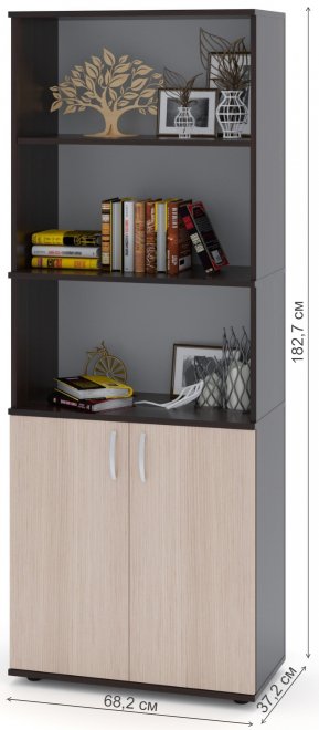 Стеллаж ШУ-21 венге / беленый дуб