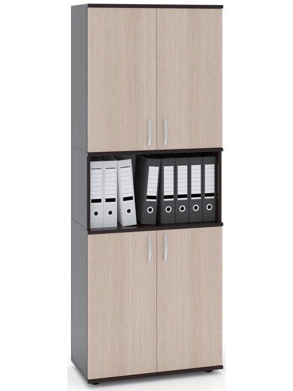 Стеллаж ШУ-22 венге / беленый дуб