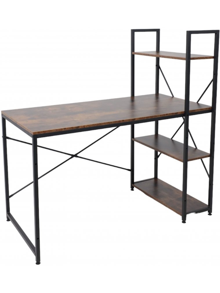 Стеллаж Skyfall черный / коричневый