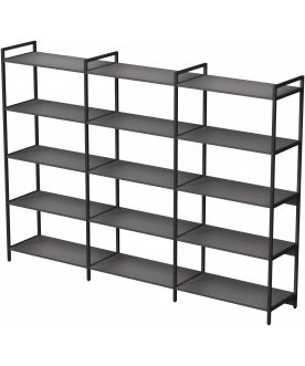 Стеллаж cubos 10СС.4.400 графит / черный