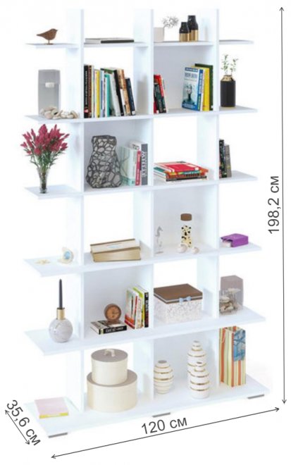 Стеллаж СТ-6 белый