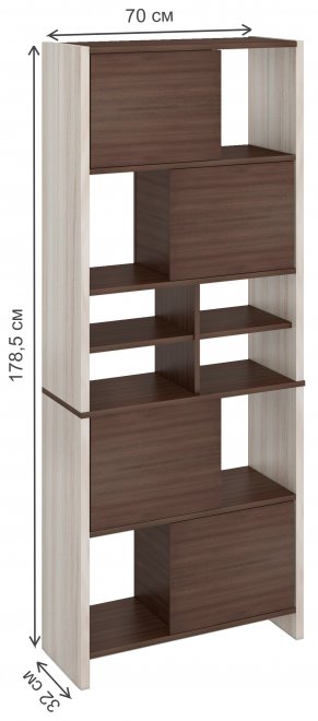 Стеллаж СТЛ-ЗВХ КШ карамель / шамони-ч