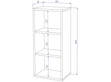 Стеллаж Оревро ш1в1 Н