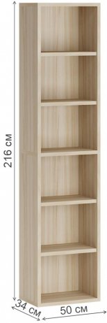 Стеллаж СУ ш1в2 К карамель