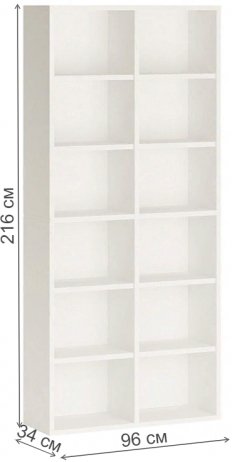 Стеллаж СУ ш2в2 БЕ белый