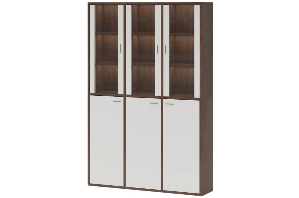 Стеллаж СУ(ш3в2)+3ФГ шамони / белый