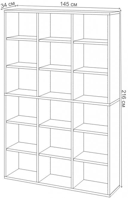 Стеллаж СУ ш3в2 БЕ белый