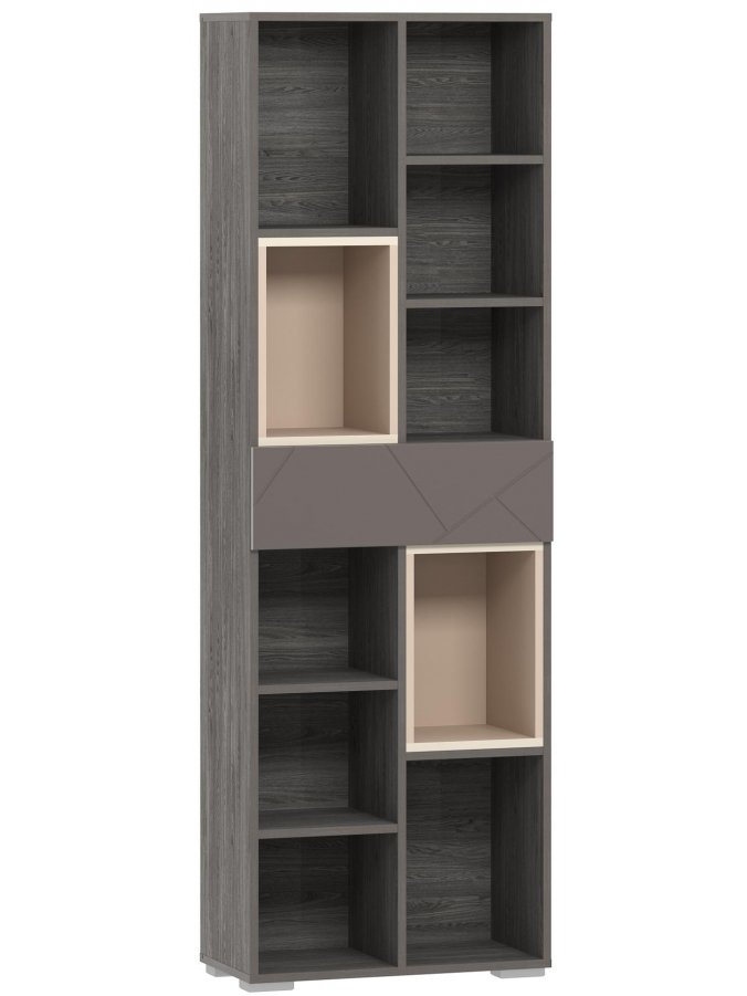 Стеллаж Summit 10 26 НМ 011.94 ПВХ софт графит / капучино / ясень анкор темный kr