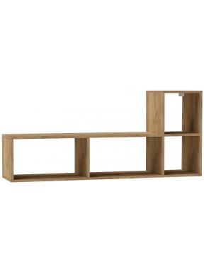 Стеллаж Универсальный дуб крафт золотой