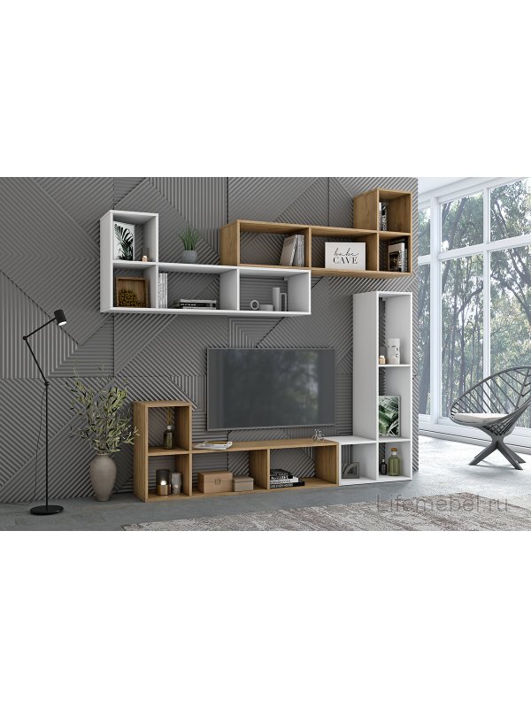 Стеллаж Универсальный камень темный