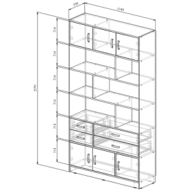 Стеллаж Либерти-62
