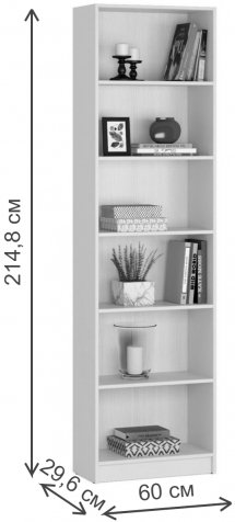 Стеллаж Веста-21 дуб молочный