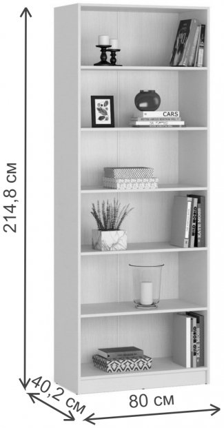 Стеллаж Веста-32 ясень темный