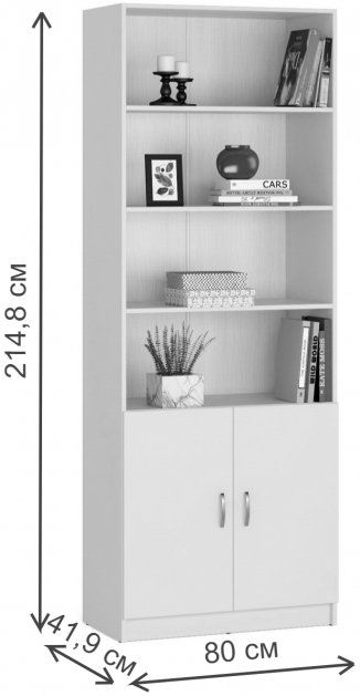 Стеллаж Веста-33 белый