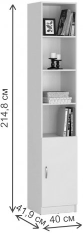 Стеллаж Веста-34 правый венге