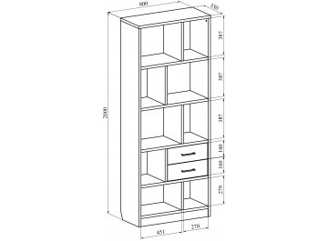 Стеллаж Виктория ВИ-2К