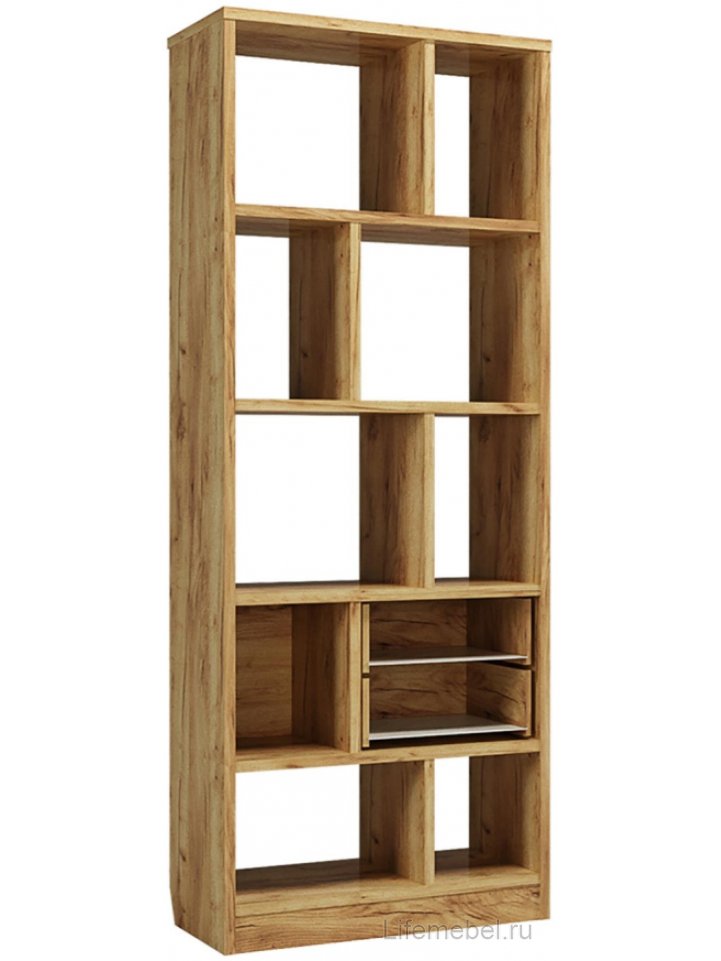 Стеллаж Виктория ВИ-2К дуб крафт золотой