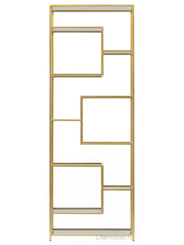 Стеллаж Olivia стекло / золотой