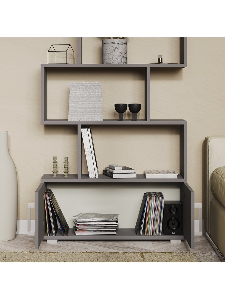 Стеллаж Zett лдсп графит