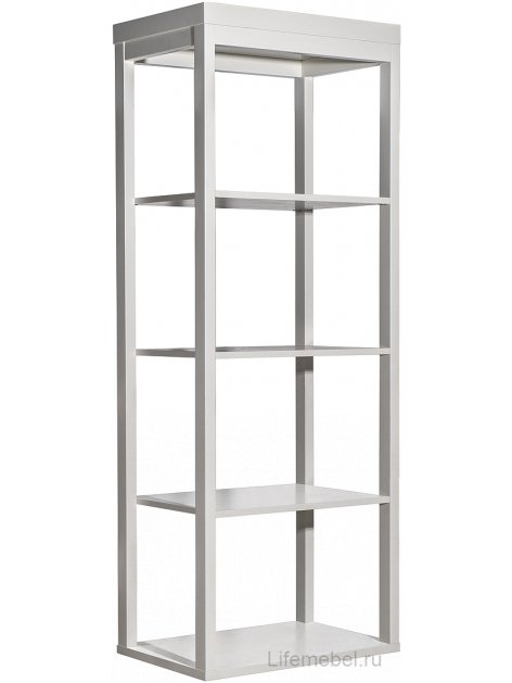 Стеллаж Аурум открытый два ящика бежевый