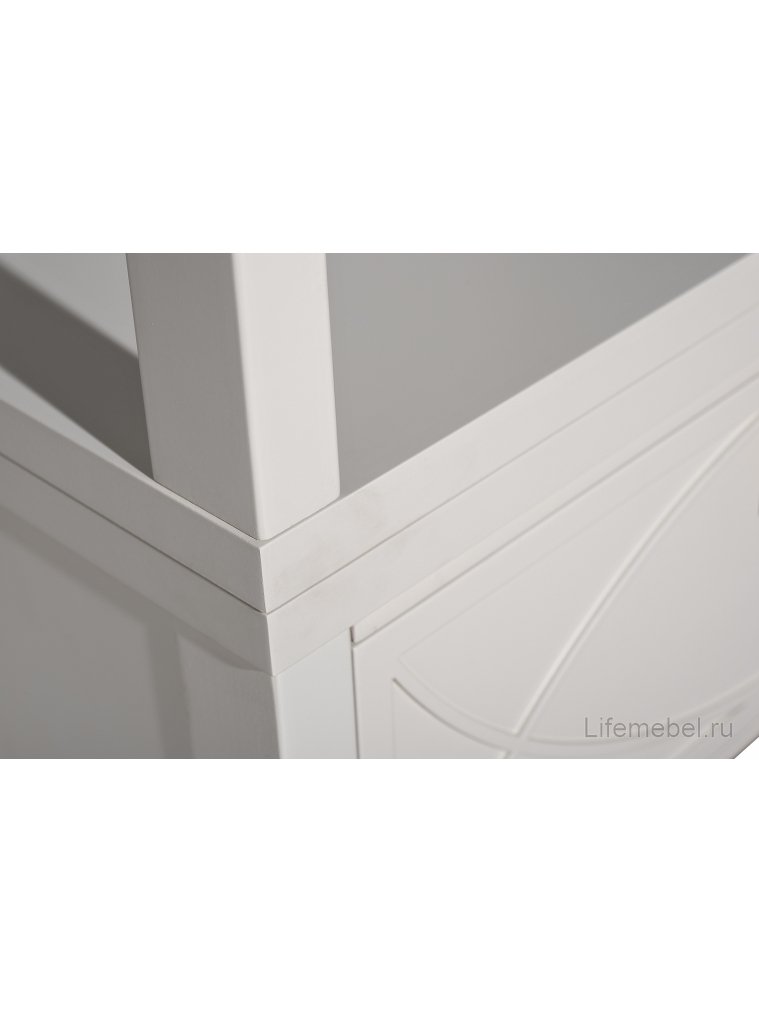 Стеллаж Аурум открытый один ящик бежевый