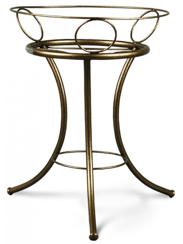 Подставка под цветы Песочные часы бронзовая / черная