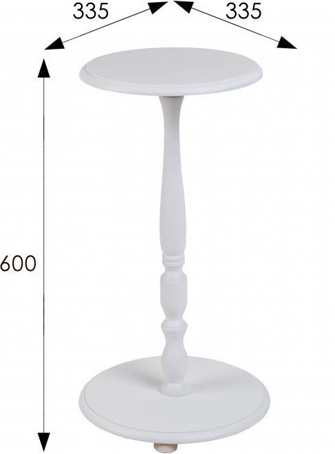 Подставка под цветы Селена белый