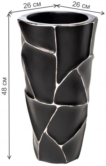 Цветочница  ZSC872-19BL черная