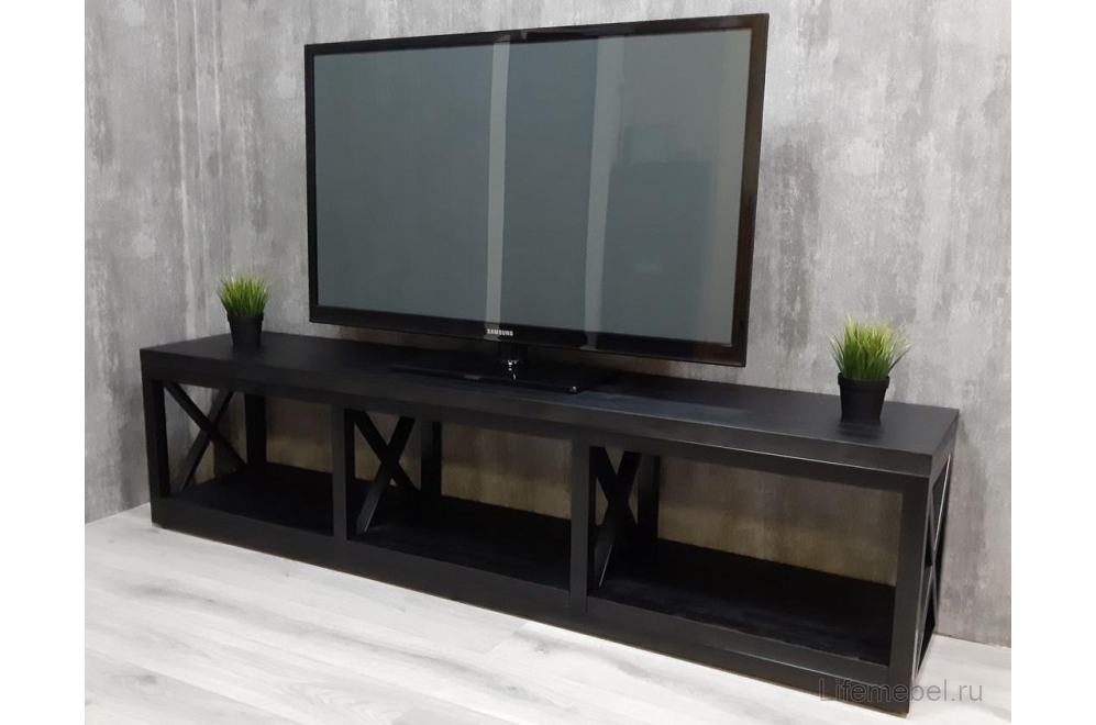 Тумба Akur Loft Tacoma металлокаркас черный декор черный