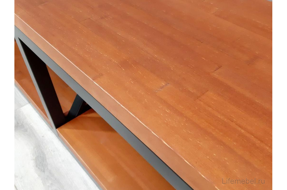 Тумба Akur Loft Tacoma металлокаркас черный декор вишня